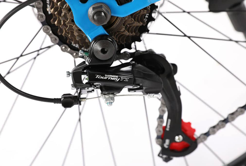 Xe Đạp Địa Hình Calli M350 - Khung Thép Cường Lực - 21 Tốc Độ 18 Củ đề SHIMANO TOURNEY TZ500 trên xe đạp CALLI M350