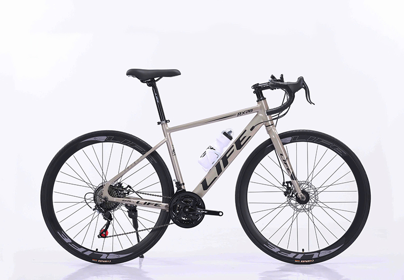 Xe Đạp Đua LIFE RX20 - Bộ Truyền Động 3x7 Tốc Độ 26 Dáng road bike LIFE RX20 với bánh 700C thanh gọn màu đồng