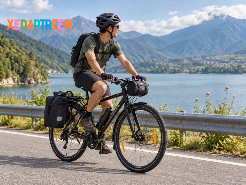 Xe đạp Touring phù hợp di chuyển đường dài và đô thị